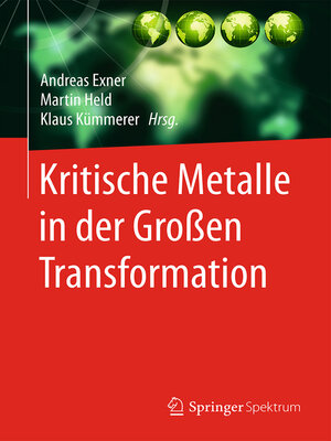 cover image of Kritische Metalle in der Großen Transformation